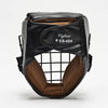Casque à Grille Fighter Noir Leon