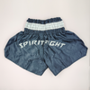 Short boxe brodé bleu Spirit Fight