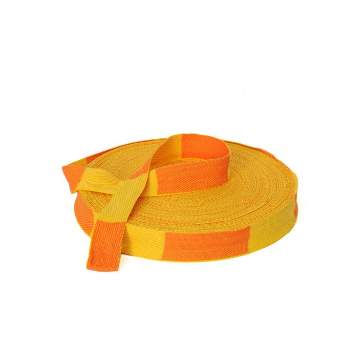 Rouleau de ceinture Judo Bicolore Jaune/Orange