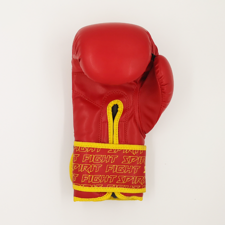 Gant Boxe Wolf Rouge Jaune Sanda Spirit Fight